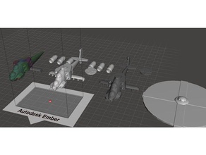 robotech BM güçleri commanchero gunship amfibik yüzer tekne bağlı oyunlar küresel iç savaş Deutch wargame Dünya Savaşı 3d print model - Mito3D