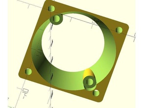 40mm e3d v6 parametrik fanduct adaptör 30 &gt yazıcı parçaları 3d print model - Mito3D