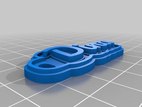 dina keychains customized 3d print model - Mito3D