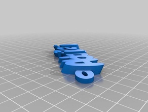 abbigail Anahtarlık özelleştirilmiş 3d print model - Mito3D