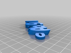 abigail Anahtarlık özelleştirilmiş 3d print model - Mito3D