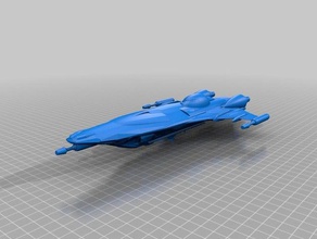 mon calamari style ship hobby 3d print model - Mito3D