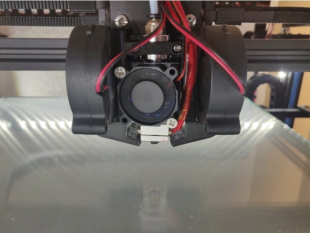 tronxy x5s lumière e3dv6 mont 5015 fans de l'imprimante pièces 3D print model - Mito3D
