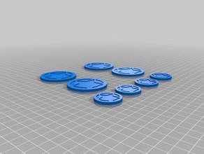 allied patrol markers chain command toy game accessories 3d print model - Mito3D