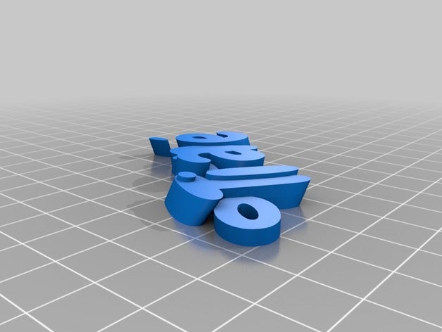 ti-ane keychains customized 3D print model - Mito3D