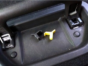 oem zafira opelvauxhall plegable asientos traseros de la manija del clip automoción los clips opel 3d print model - Mito3D