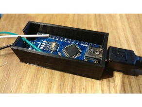 simple arduino nano caso la electrónica ardunio alojamiento fricción 3d print model - Mito3D