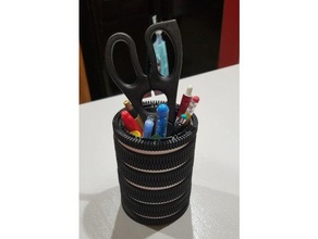 biscotti oreo penna-cup coozie office beerholder canholder matita tazza portapenne 3d print model - Mito3D