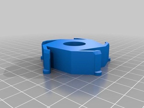 16mm tubing 54mm diameter spool hub adapter customized 3d print model - Mito3D