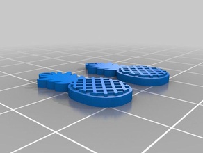 piña pendientes 3d print model - Mito3D