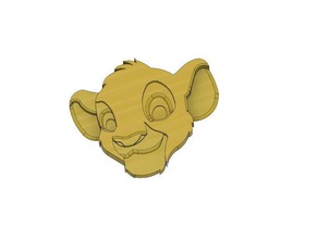 simba animaux de disney lion roi 3d print model - Mito3D