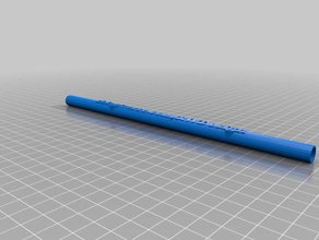 reusable straw logo other 3d print model - Mito3D