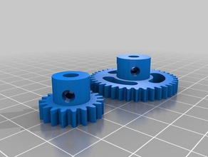ham radio small magnetic loop gears other shaft isolator sml 3d print model - Mito3D