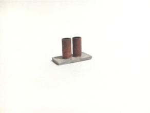 00 gauge doublesingle chimney pot buildings structures card kit model trains 3d print model - Mito3D