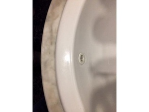 embellecedor rebozo lavabo bathroom aro lavamanos 3d print model - Mito3D