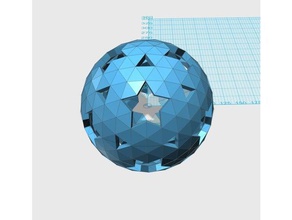 geodesic 5v sphere pattern 008 math art 3d print model - Mito3D