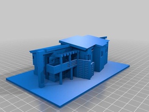 afasia building buildings structures miniature model scale 3d print model - Mito3D