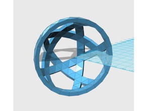 geodetica 5v emisfero pattern004 per la matematica art cupola 3d print model - Mito3D