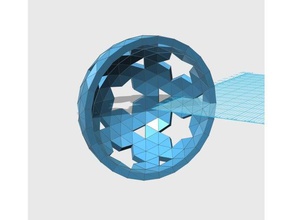 geodesic 5v hemisphere pattern008 math art dome 3d print model - Mito3D