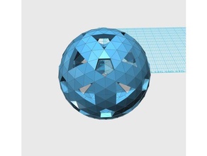 geodesic 5v sphere pattern005 math art 3d print model - Mito3D