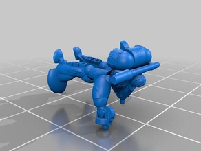 1b robotech zentran erkek güç zırh üretim hattı 2b birim oyunlar Deutch wargame zentraedi 3d print model - Mito3D