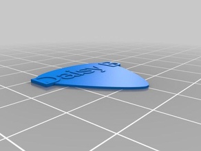 daisy blu su misura 3d print model - Mito3D