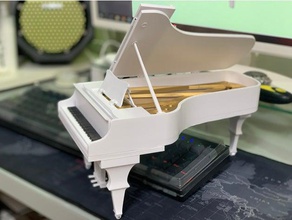 piano à queue steinway musique 3d print model - Mito3D