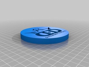 dynamic discs logo round 3d printing 3d print model - Mito3D