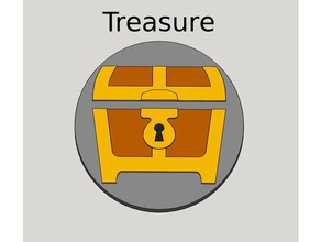 treasure counter magic gathering amonkhet mtg mtgcounters chips tokens toy game accessories card games coins 3d print model - Mito3D