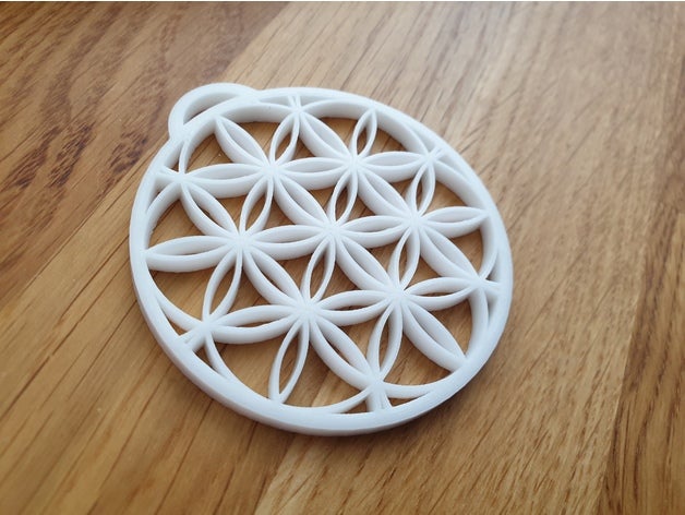 la flor de vida llavero llaveros 369 432 434 meditación nikola tesla semilla 3D print model - Mito3D