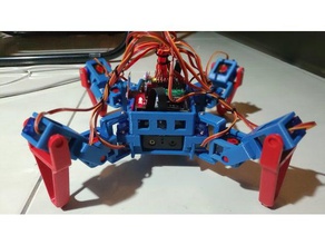 12 dof quad robot arduino quadruped scratch sg90 3d print model - Mito3D