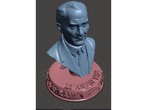Atatürk bustu 23 nisan Menschen 23-nisan 3d mustafa kemal 3d print model - Mito3D