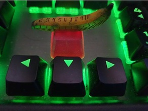 banana escala cherry mx-chave cap 3d print model - Mito3D