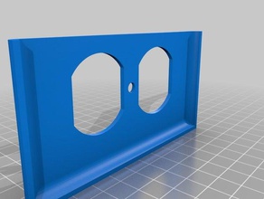 zwei-gang-Steckdose abgeschnitten 3d drucken 3d print model - Mito3D