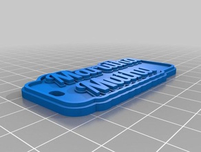 marutha muthu keychain customized 3d print model - Mito3D