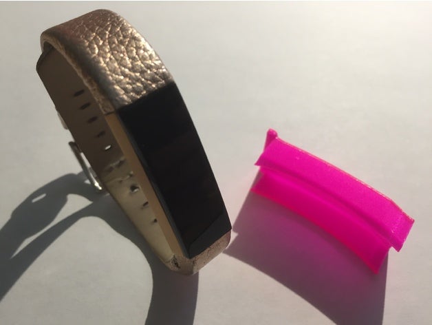 fitbit alta display h&uumllle aufsteckbar cover clip-on gadgets 3D print model - Mito3D