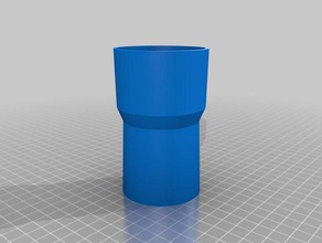 meu personalizados tubos de vácuo adaptador mangueira partes 3d print model - Mito3D