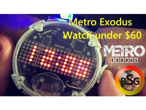 metro esodo orologio video giochi 3d print model - Mito3D