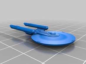 federal hafif kruvazör oyuncaklar oyunlar scifi starship trek 3d print model - Mito3D