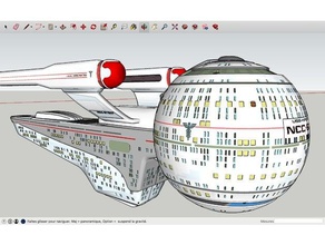 uss ippocrate classe olimpica starship 3d la stampa spazio distanziale astronave enterprise 3d print model - Mito3D