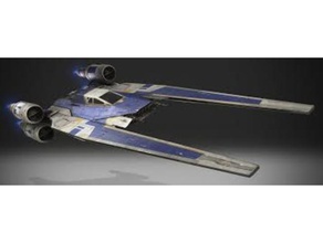 ut-60d u-wing transport star wars 3d printing scpaceship space spacer 3d print model - Mito3D