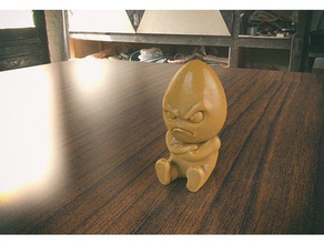 grumpy egg toys games easter 3d print model - Mito3D