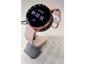 supporto del caricatore samsung active watch gadget dock di ricarica smartwatch caricabatterie wireless 3d print model - Mito3D