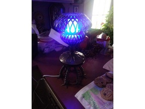my robot lamp office 6 legged lampshade 3d print model - Mito3D