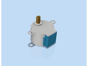 modelo do motor 28byj-48 eletrônica deslizante de passo 3d print model - Mito3D