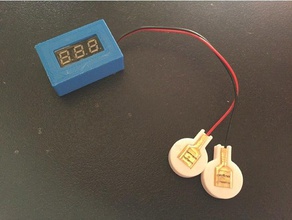 vape sihirli mıknatıslar pil test cihazı hobi 18650 26650 voltmetre 3d print model - Mito3D