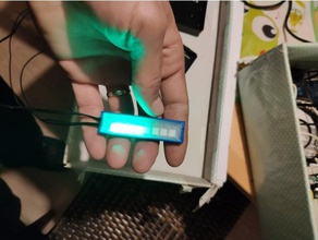 neopixel stick case cover arduino holder led light mount 3d print model - Mito3D