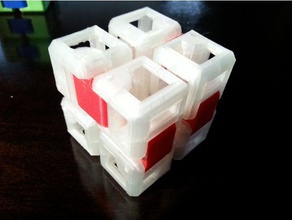 oca fidget cubo montado 175mm de filamentos pinos da dobradiça quebra-cabeças 3d print model - Mito3D