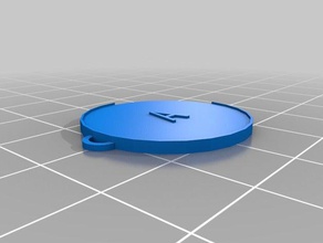 mis personalizado llavero oval 3d print model - Mito3D