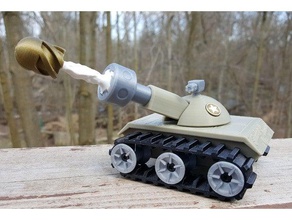 tombul tank anılar tankları oyuncaklar oyunlar komik model oyuncak 3d print model - Mito3D